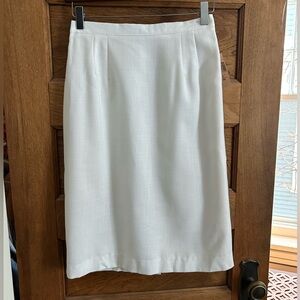 Vintage 80s Isaac Hazan White Skirt